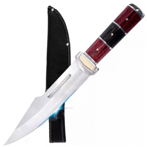 Faca para Churrasco - 007 - Rambo1 + Capa Preta